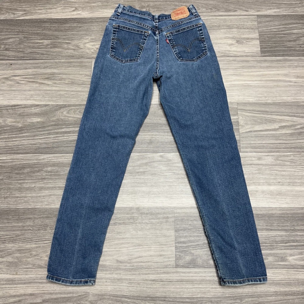 Levi's‎ 512 Blue Jeans Women 6 Fit 26x29 Slim Taper Fit Stretch Faded Denim